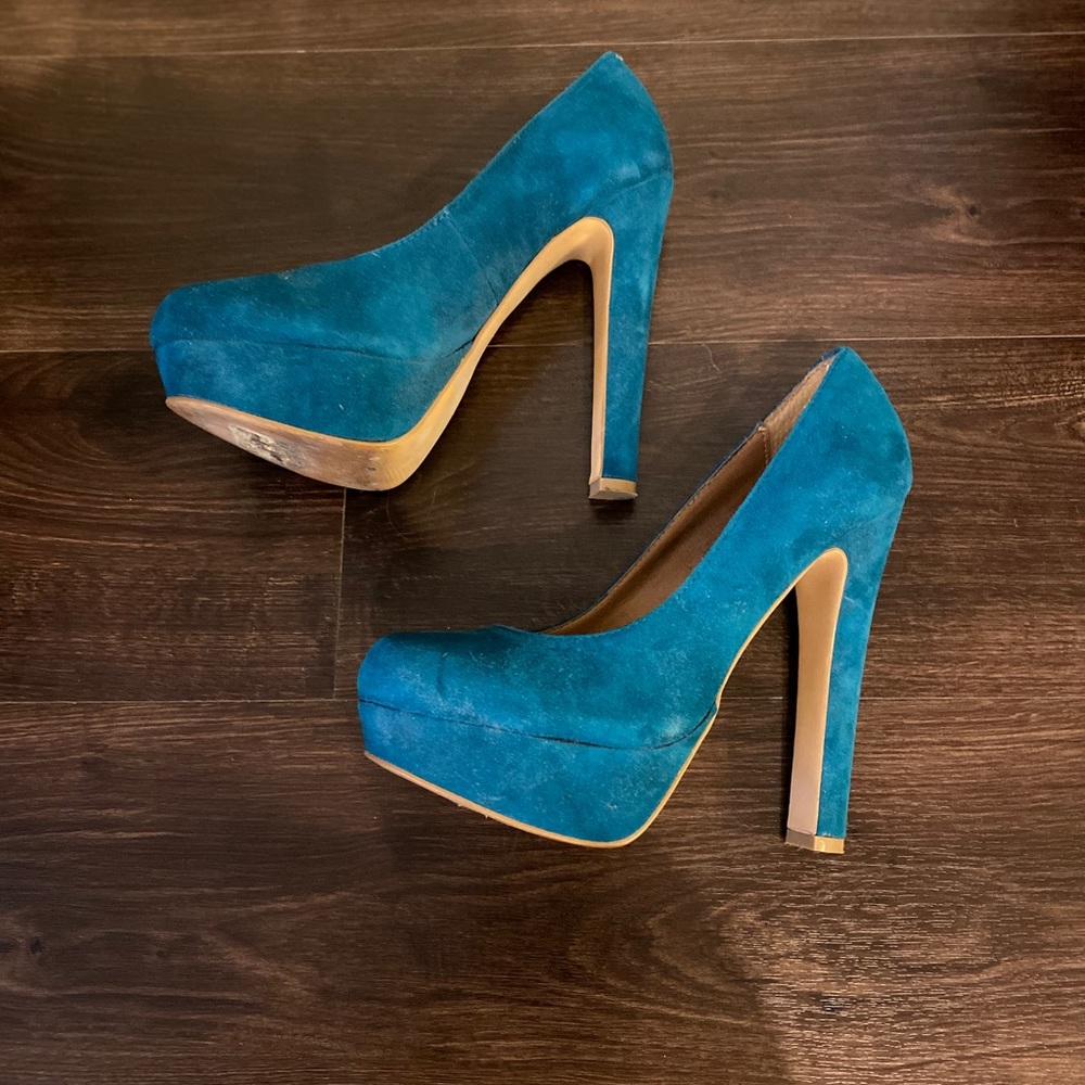 Teal Steve Madden Pumps, Beasst